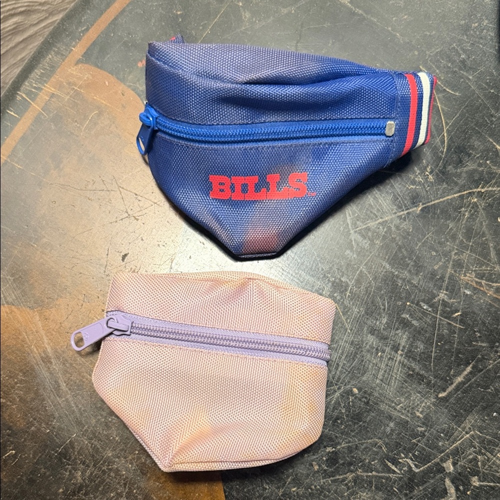 Vintage Bills Blue and Pink mini Fanny Pack Set by RUSS